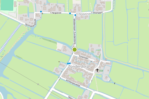 Ambulance-melding op Bakkersbrug, Amsterdam op 24 mei, kaart-overzicht