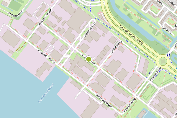 Ambulance-melding op Vasumweg, Amsterdam op 24 mei, kaart-overzicht