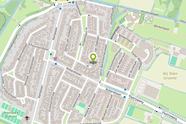 Ambulance-melding op van Dalelaan, Haarlem op 26 april, kaart-overzicht