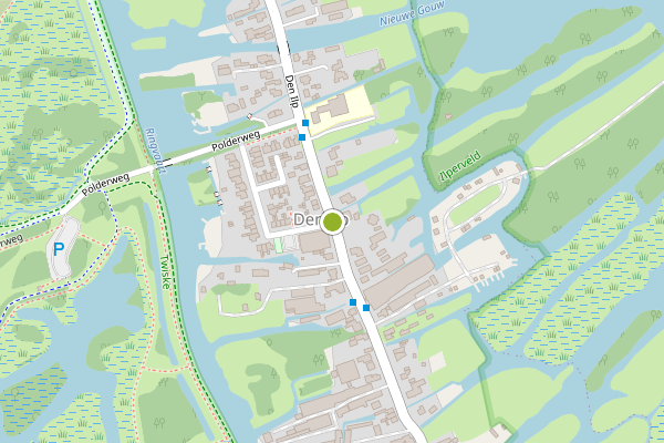 Ambulance-melding op Dorpsstraat, Landsmeer op 24 mei, kaart-overzicht