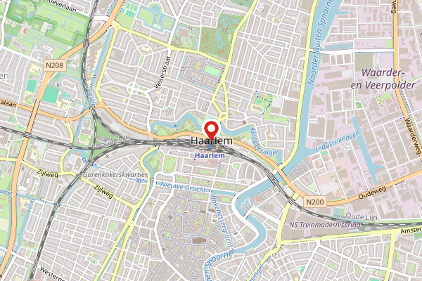 Brandweer-melding op ten Gaasterlandstraat, Haarlem op 25 april, kaart-overzicht