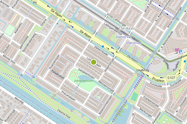 Ambulance-melding op Lomondlaan, Amsterdam op 24 mei, kaart-overzicht