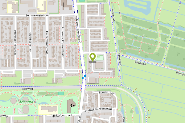 Ambulance-melding op Boumanstraat, Haarlem op 25 april, kaart-overzicht
