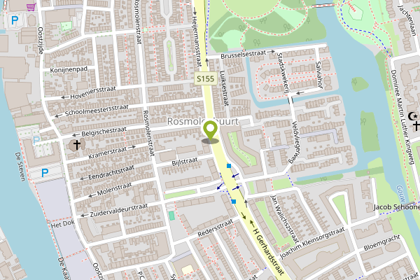 Ambulance-melding op H Gerhardstraat, Zaandam op 27 april, kaart-overzicht