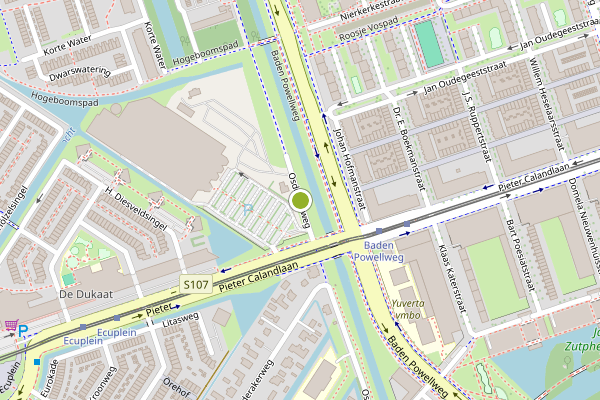 Ambulance-melding op Osdorperweg, Amsterdam op 25 mei, kaart-overzicht