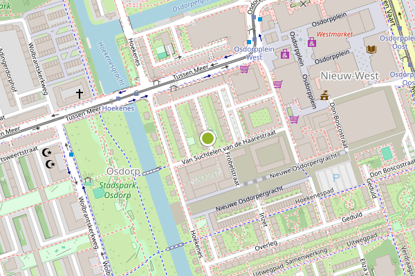 Ambulance-melding op Van Suchtelen van de Haarestraat, Amsterdam op 25 mei, kaart-overzicht