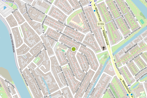Ambulance-melding op D. Doniastraat, Zaandam op 25 mei, kaart-overzicht