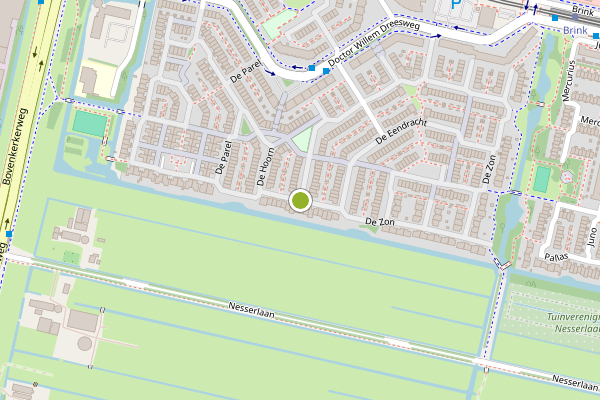 Ambulance-melding op De Hoorn, Amstelveen op 25 mei, kaart-overzicht