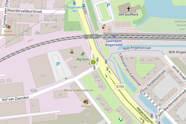 Ambulance-melding op Hof van Zaenden, Zaandam op 25 mei, kaart-overzicht