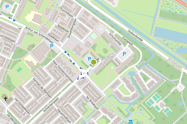 Ambulance-melding op Romeflat, Uithoorn op 27 mei, kaart-overzicht