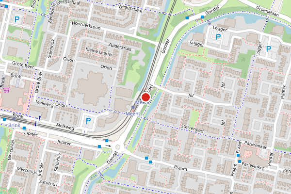 Brandweer-melding op Gondel, Amstelveen op 27 mei, kaart-overzicht