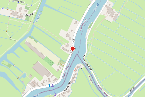 Brandweer-melding op Amsteldijk Zuid, Amstelveen op 27 mei, kaart-overzicht