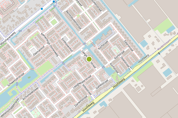 Ambulance-melding op Leeghwaterstraat, Kudelstaart op 26 mei, kaart-overzicht
