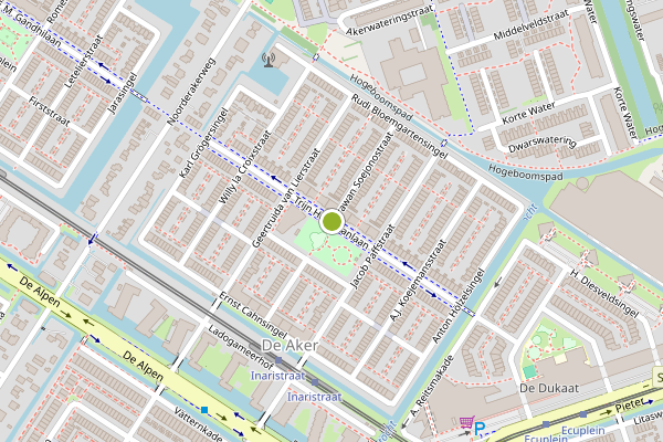 Ambulance-melding op Trijn Hullemanlaan, Amsterdam op 28 mei, kaart-overzicht