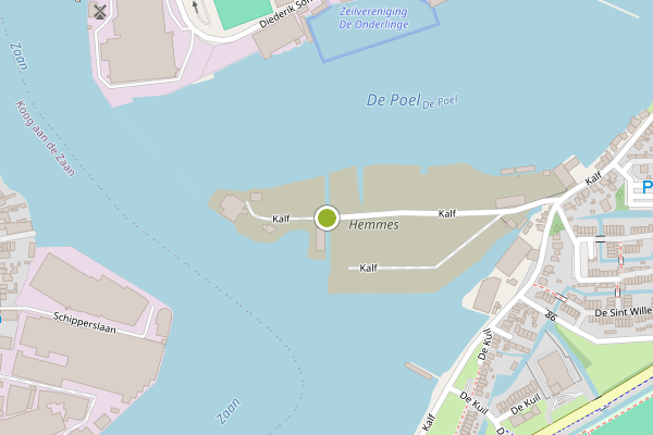 Ambulance-melding op De Hemmes, Zaandam op 27 mei, kaart-overzicht