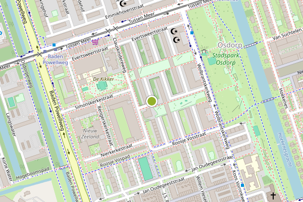 Ambulance-melding op Lederambachtstraat, Amsterdam op 28 mei, kaart-overzicht