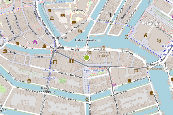 Ambulance-melding op Halvemaansteeg, Amsterdam op 28 mei, kaart-overzicht