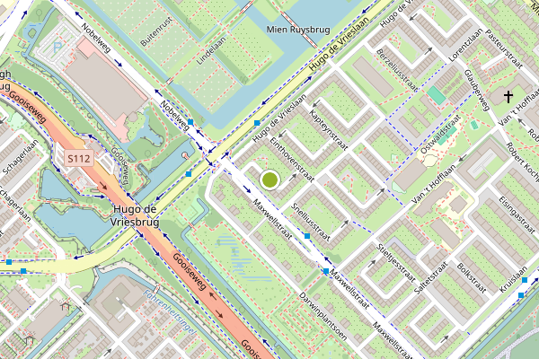 Ambulance-melding op F.C. Dondersstraat, Amsterdam op 28 mei, kaart-overzicht