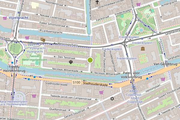 Ambulance-melding op Willem Witsenstraat, Amsterdam op 28 mei, kaart-overzicht