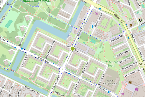 Ambulance-melding op Alkmaarstraat, Amsterdam op 28 mei, kaart-overzicht