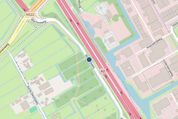 Politie-melding op Machineweg, Ouderkerk aan de Amstel op 28 mei, kaart-overzicht