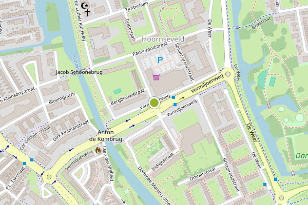 Ambulance-melding op Vrieschgroenstraat, Zaandam op 28 mei, kaart-overzicht
