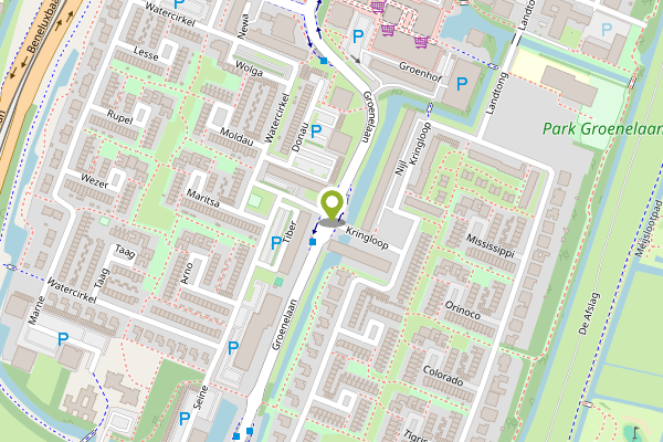 Ambulance-melding op Groenelaan, Amstelveen op 26 april, kaart-overzicht