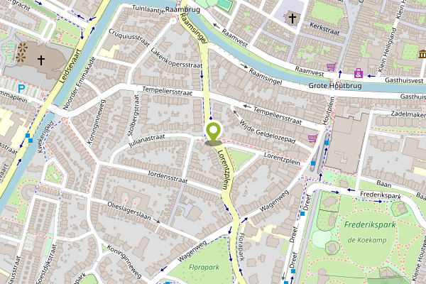 Ambulance-melding op Van Eedenstraat, Haarlem op 27 april, kaart-overzicht
