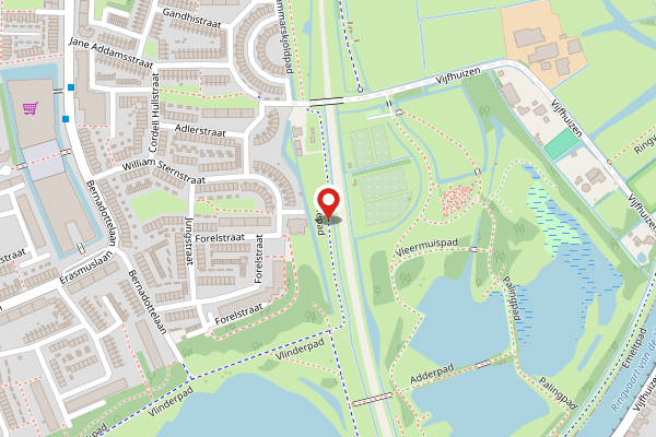 Brandweer-melding op Slakkepad, Haarlem op 27 april, kaart-overzicht