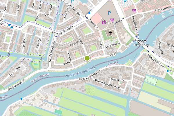 Ambulance-melding op Schans, Uithoorn op 29 mei, kaart-overzicht