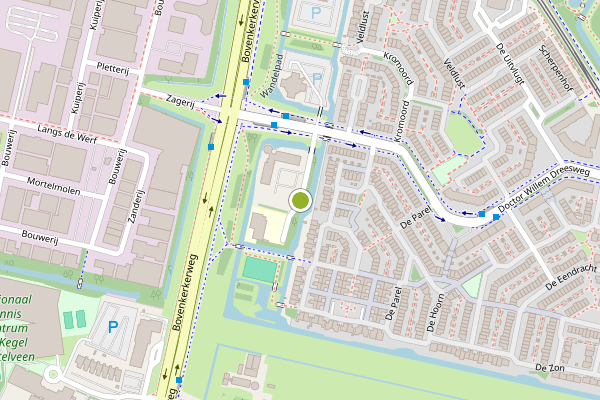 Ambulance-melding op Dr. Willem Dreesweg, Amstelveen op 29 mei, kaart-overzicht