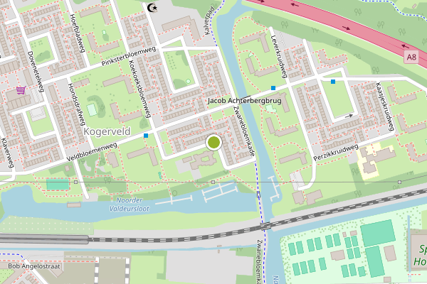 Ambulance-melding op Augustusbloemweg, Zaandam op 29 mei, kaart-overzicht