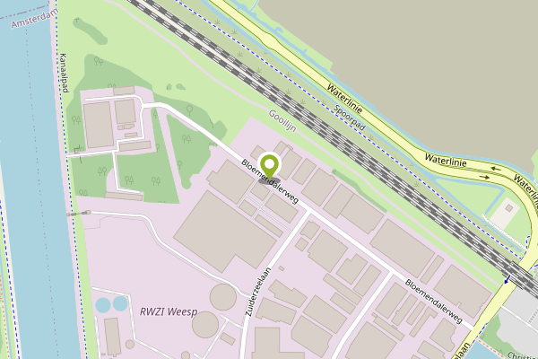 Ambulance-melding op Bloemendalerweg, Weesp op 28 april, kaart-overzicht