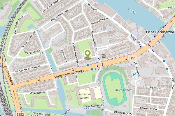 Ambulance-melding op Claude Monetstraat, Zaandam op 28 april, kaart-overzicht