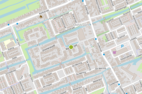 Ambulance-melding op Wakerstraat, Oostzaan op 29 mei, kaart-overzicht