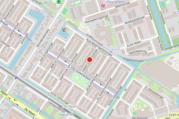 Brandweer-melding op Irawan Soejonostraat, Amsterdam op 29 mei, kaart-overzicht