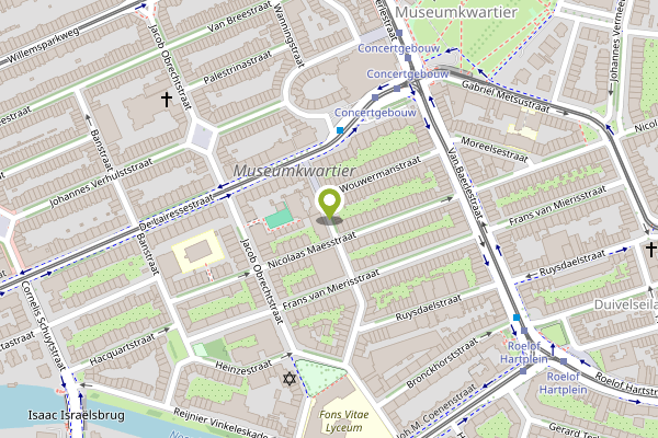 Ambulance-melding op Hondecoeterstraat, Amsterdam op 24 april, kaart-overzicht
