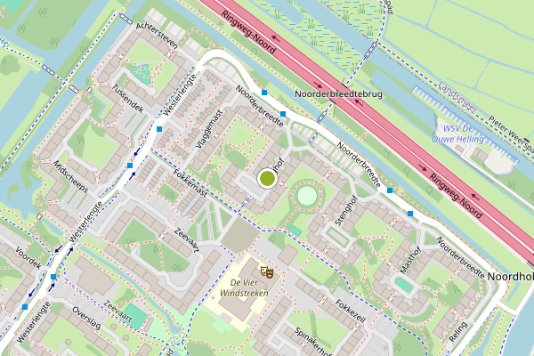 Ambulance-melding op Staghof, Amsterdam op 29 mei, kaart-overzicht