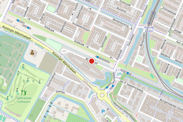Brandweer-melding op Buitenhof, Uithoorn op 29 mei, kaart-overzicht