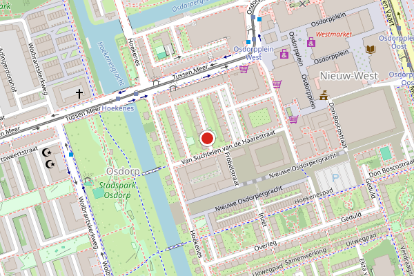 Brandweer-melding op Van Suchtelen van de Haarestraat, Amsterdam op 29 mei, kaart-overzicht