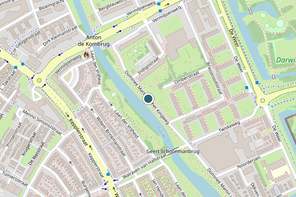 Politie-melding op Ds. Martin Luther Kingweg, Zaandam op 29 mei, kaart-overzicht