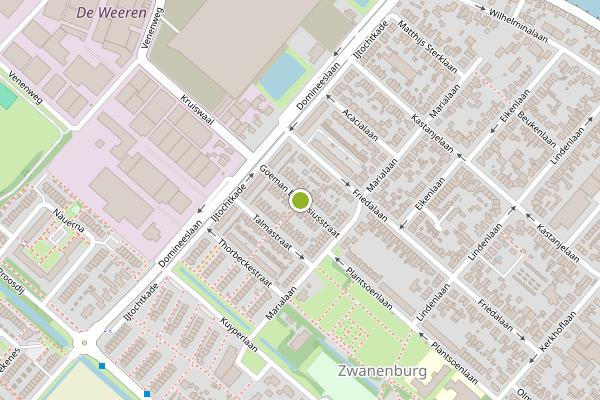 Ambulance-melding op Goeman Borgesiusstraat, Zwanenburg op 22 mei, kaart-overzicht