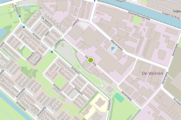 Ambulance-melding op De Heining, Zwanenburg op 21 mei, kaart-overzicht