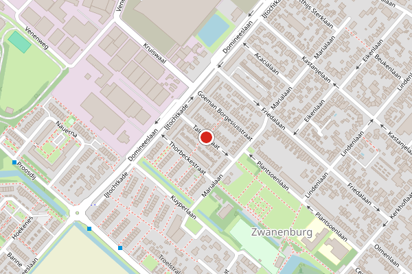 Brandweer-melding op Talmastraat, Zwanenburg op 13 mei, kaart-overzicht