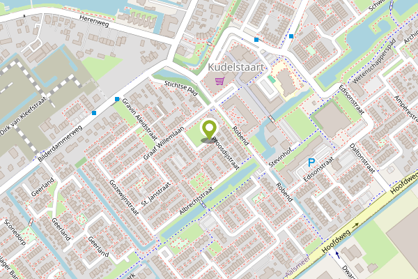 Ambulance-melding op Proosdijstraat, Kudelstaart op 24 april, kaart-overzicht