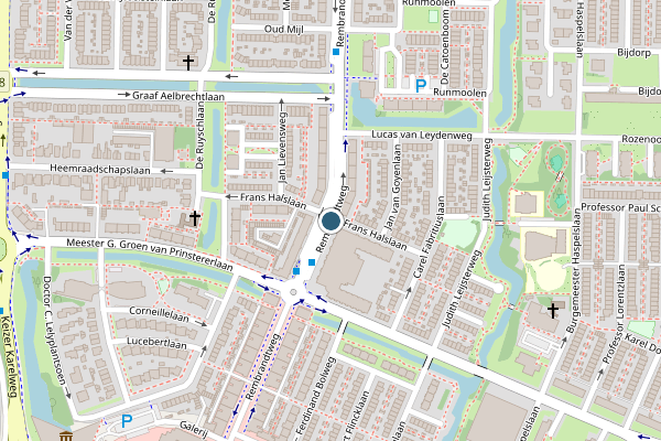 Politie-melding op Rembrandtweg, Amstelveen op 30 mei, kaart-overzicht