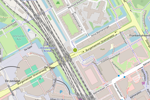 Ambulance-melding op Boris Pasternakstraat, Amsterdam op 30 mei, kaart-overzicht