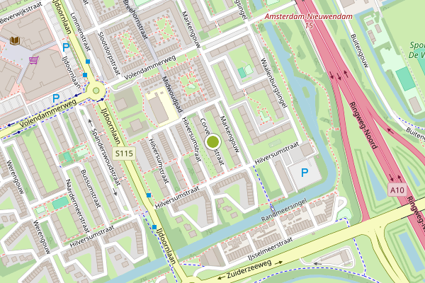 Ambulance-melding op Corversbosstraat, Amsterdam op 30 mei, kaart-overzicht