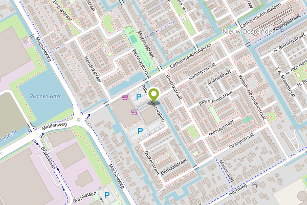 Ambulance-melding op Poldermeesterplein, Aalsmeer op 24 april, kaart-overzicht