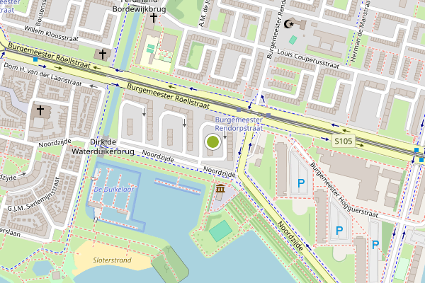 Ambulance-melding op Frans Naerebouthof, Amsterdam op 30 mei, kaart-overzicht